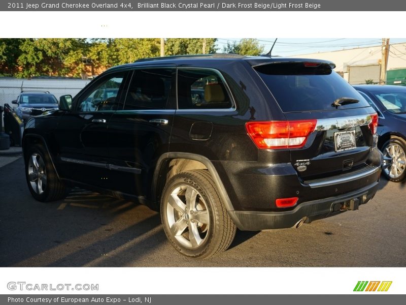 Brilliant Black Crystal Pearl / Dark Frost Beige/Light Frost Beige 2011 Jeep Grand Cherokee Overland 4x4