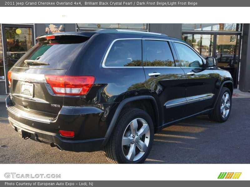 Brilliant Black Crystal Pearl / Dark Frost Beige/Light Frost Beige 2011 Jeep Grand Cherokee Overland 4x4