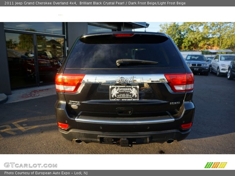Brilliant Black Crystal Pearl / Dark Frost Beige/Light Frost Beige 2011 Jeep Grand Cherokee Overland 4x4
