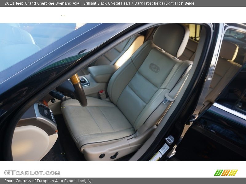 Brilliant Black Crystal Pearl / Dark Frost Beige/Light Frost Beige 2011 Jeep Grand Cherokee Overland 4x4