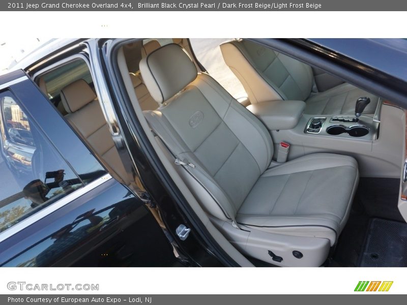 Brilliant Black Crystal Pearl / Dark Frost Beige/Light Frost Beige 2011 Jeep Grand Cherokee Overland 4x4