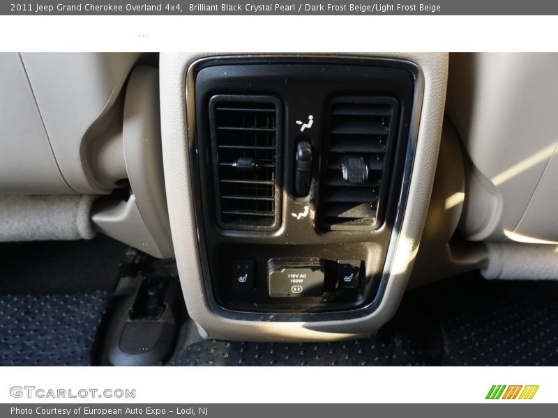 Brilliant Black Crystal Pearl / Dark Frost Beige/Light Frost Beige 2011 Jeep Grand Cherokee Overland 4x4