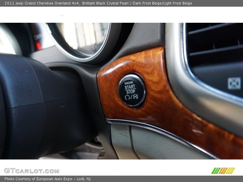 Brilliant Black Crystal Pearl / Dark Frost Beige/Light Frost Beige 2011 Jeep Grand Cherokee Overland 4x4