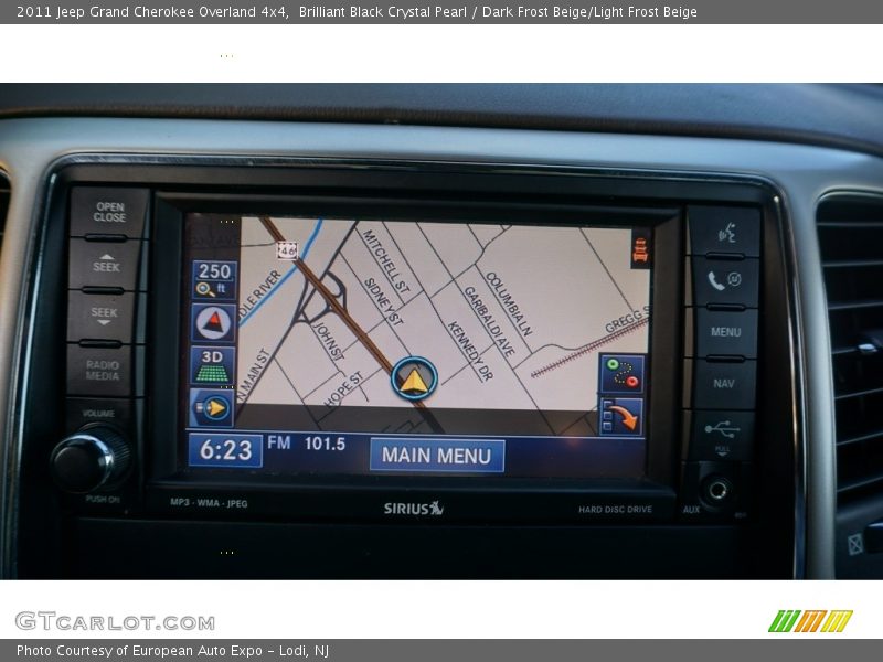 Brilliant Black Crystal Pearl / Dark Frost Beige/Light Frost Beige 2011 Jeep Grand Cherokee Overland 4x4