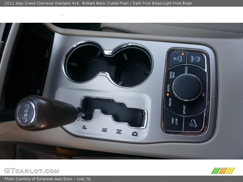 Brilliant Black Crystal Pearl / Dark Frost Beige/Light Frost Beige 2011 Jeep Grand Cherokee Overland 4x4