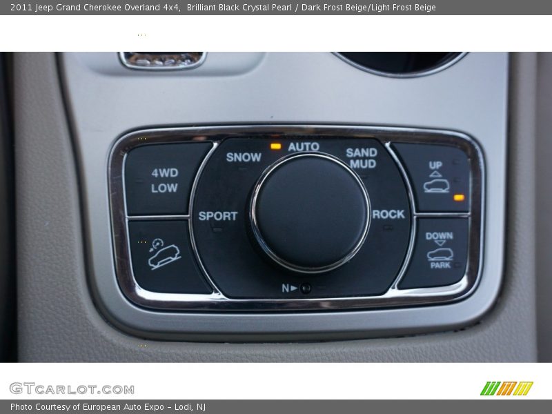 Brilliant Black Crystal Pearl / Dark Frost Beige/Light Frost Beige 2011 Jeep Grand Cherokee Overland 4x4