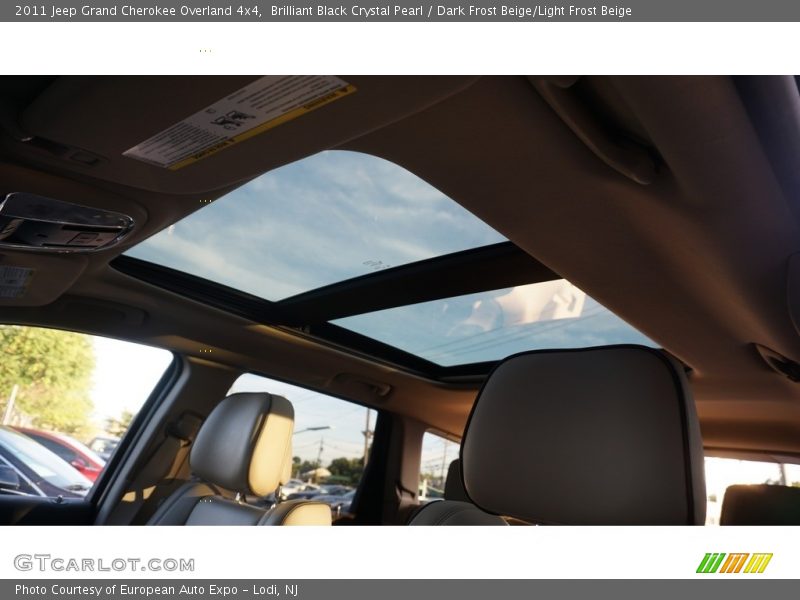 Brilliant Black Crystal Pearl / Dark Frost Beige/Light Frost Beige 2011 Jeep Grand Cherokee Overland 4x4