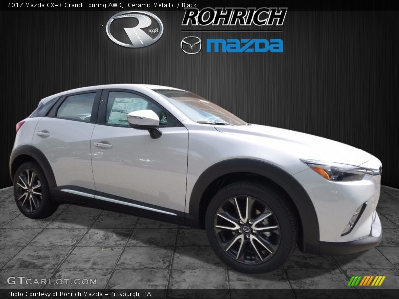 Ceramic Metallic / Black 2017 Mazda CX-3 Grand Touring AWD