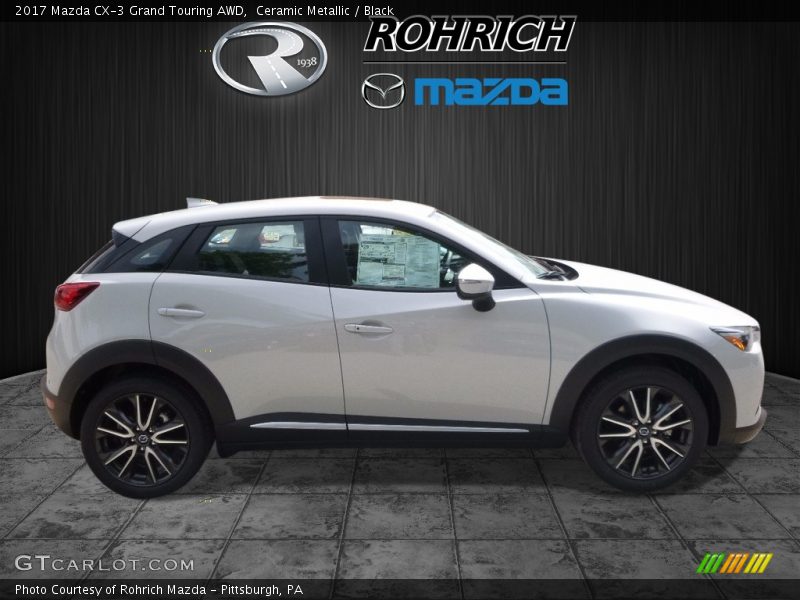 Ceramic Metallic / Black 2017 Mazda CX-3 Grand Touring AWD