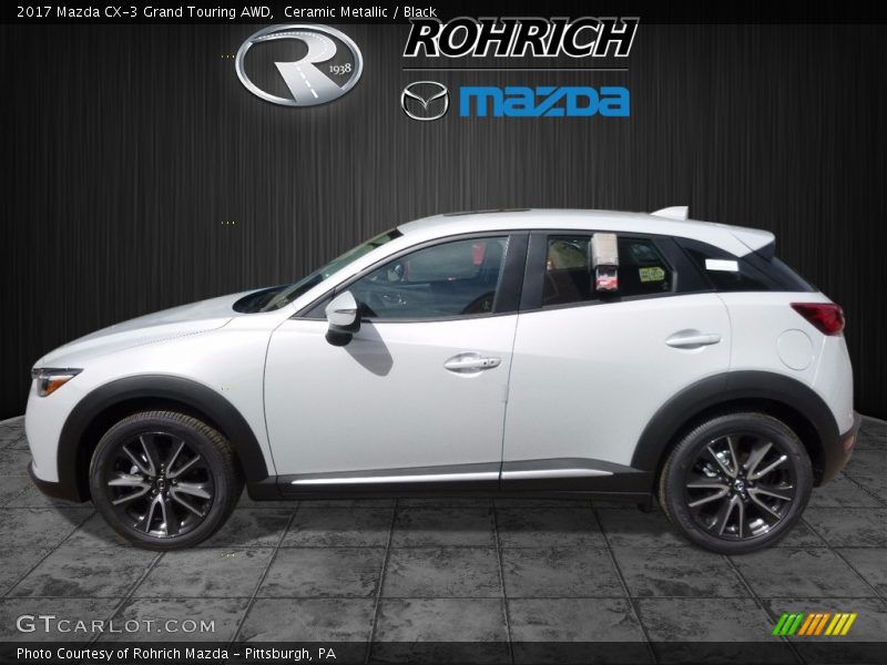 Ceramic Metallic / Black 2017 Mazda CX-3 Grand Touring AWD