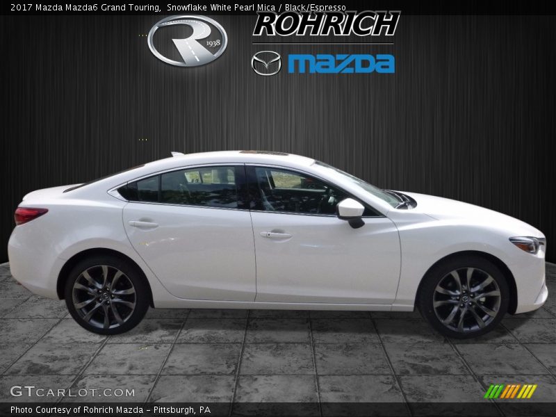 Snowflake White Pearl Mica / Black/Espresso 2017 Mazda Mazda6 Grand Touring