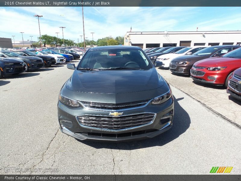 Nightfall Gray Metallic / Jet Black 2016 Chevrolet Malibu LT