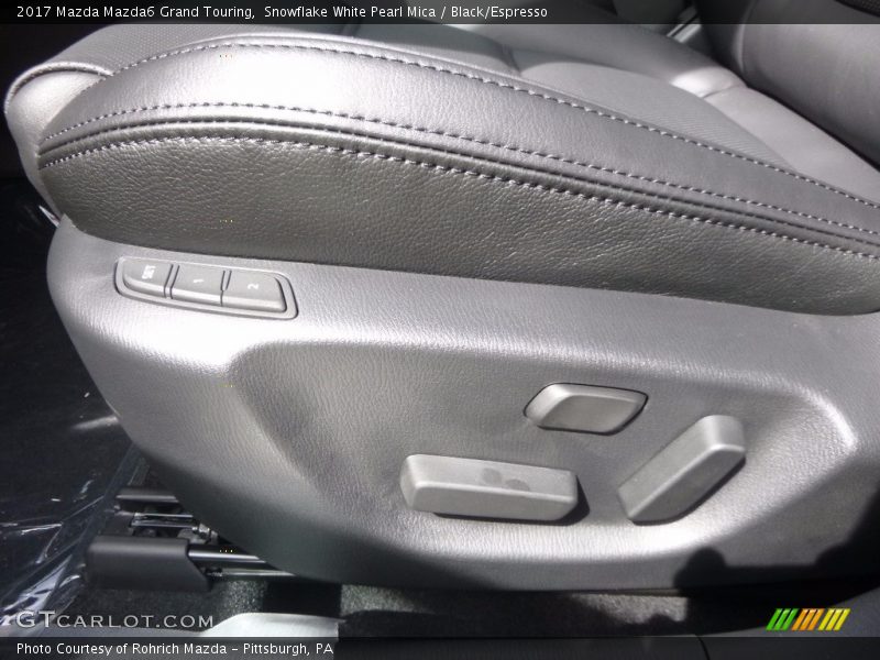 Snowflake White Pearl Mica / Black/Espresso 2017 Mazda Mazda6 Grand Touring