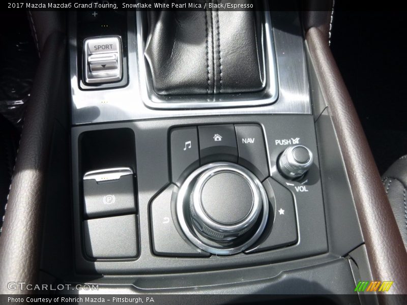 Snowflake White Pearl Mica / Black/Espresso 2017 Mazda Mazda6 Grand Touring