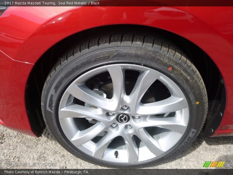 Soul Red Metallic / Black 2017 Mazda Mazda6 Touring