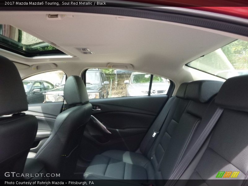 Soul Red Metallic / Black 2017 Mazda Mazda6 Touring