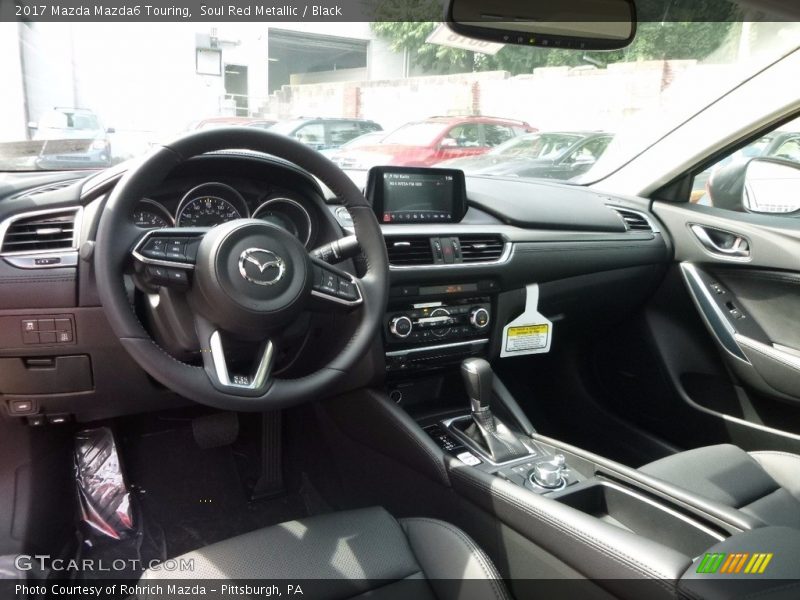 Soul Red Metallic / Black 2017 Mazda Mazda6 Touring
