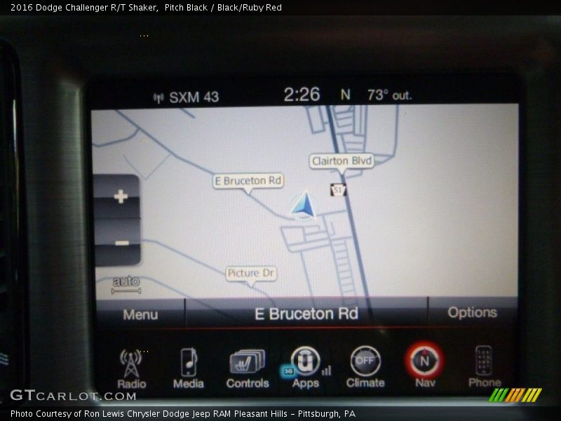 Pitch Black / Black/Ruby Red 2016 Dodge Challenger R/T Shaker