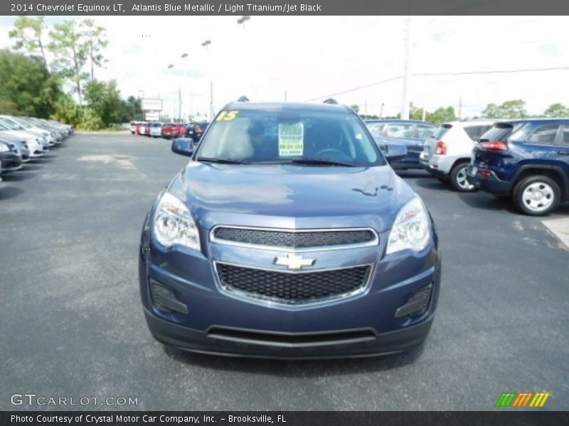 Atlantis Blue Metallic / Light Titanium/Jet Black 2014 Chevrolet Equinox LT