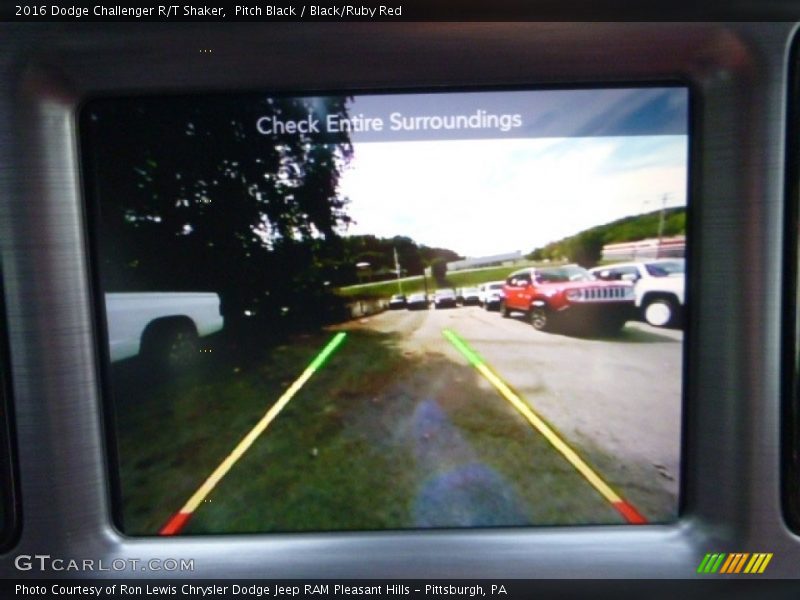 Pitch Black / Black/Ruby Red 2016 Dodge Challenger R/T Shaker