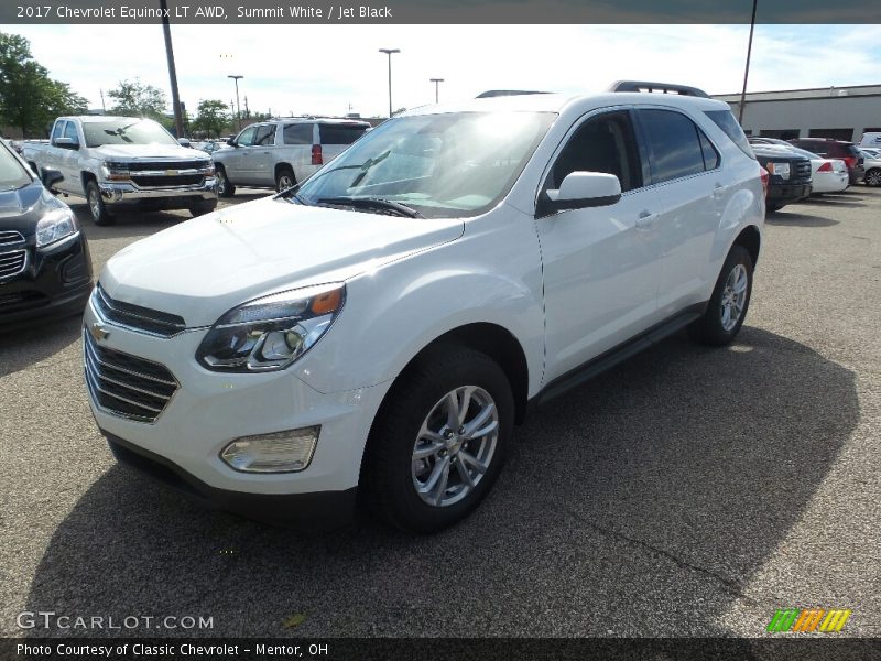Summit White / Jet Black 2017 Chevrolet Equinox LT AWD
