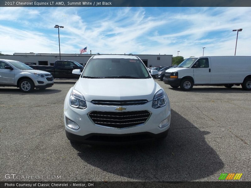 Summit White / Jet Black 2017 Chevrolet Equinox LT AWD