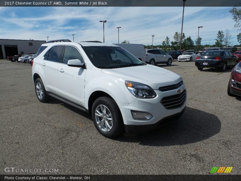 Summit White / Jet Black 2017 Chevrolet Equinox LT AWD