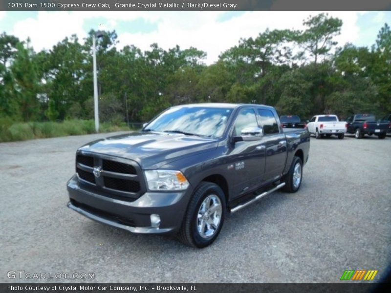 Granite Crystal Metallic / Black/Diesel Gray 2015 Ram 1500 Express Crew Cab