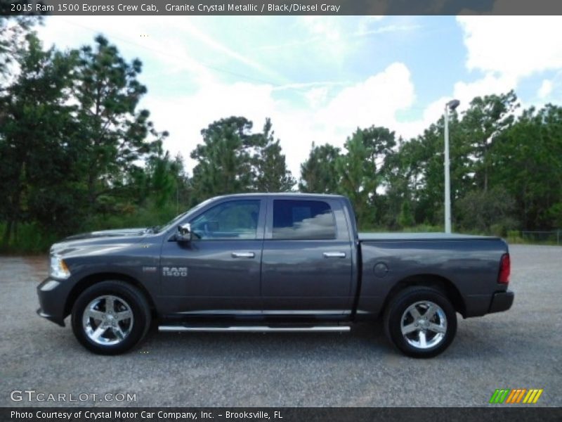Granite Crystal Metallic / Black/Diesel Gray 2015 Ram 1500 Express Crew Cab