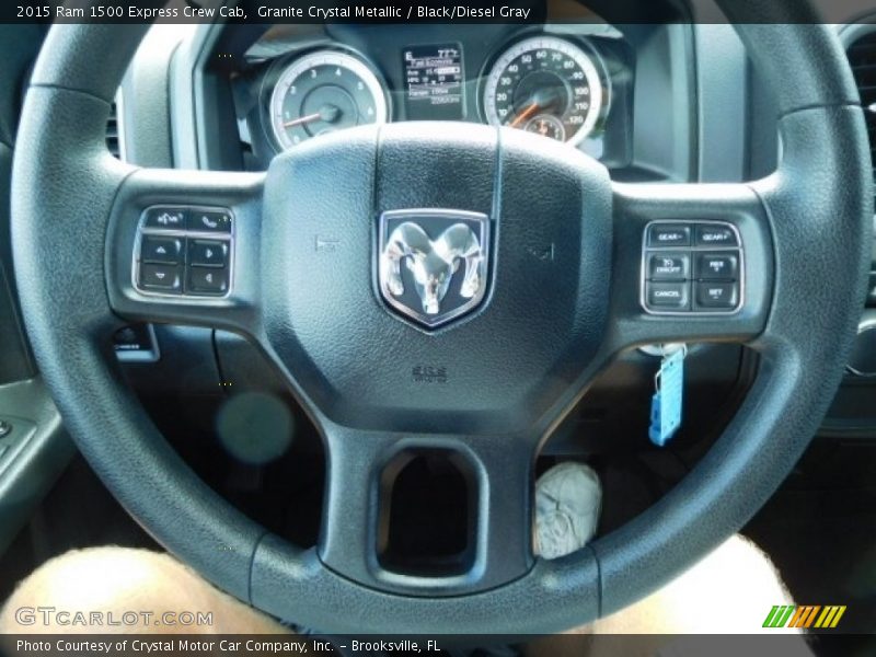 Granite Crystal Metallic / Black/Diesel Gray 2015 Ram 1500 Express Crew Cab