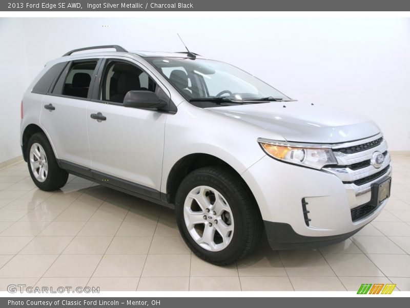 Ingot Silver Metallic / Charcoal Black 2013 Ford Edge SE AWD