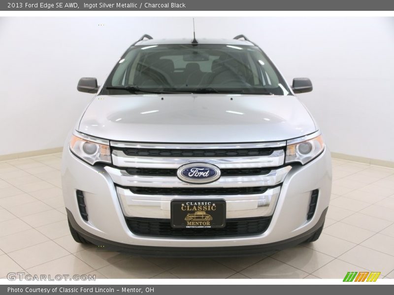 Ingot Silver Metallic / Charcoal Black 2013 Ford Edge SE AWD