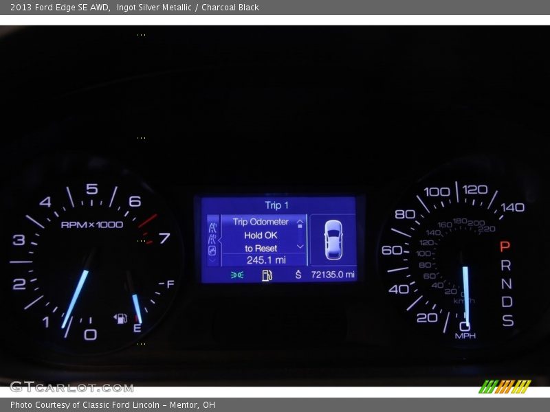 Ingot Silver Metallic / Charcoal Black 2013 Ford Edge SE AWD