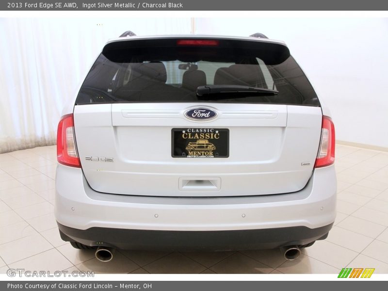 Ingot Silver Metallic / Charcoal Black 2013 Ford Edge SE AWD