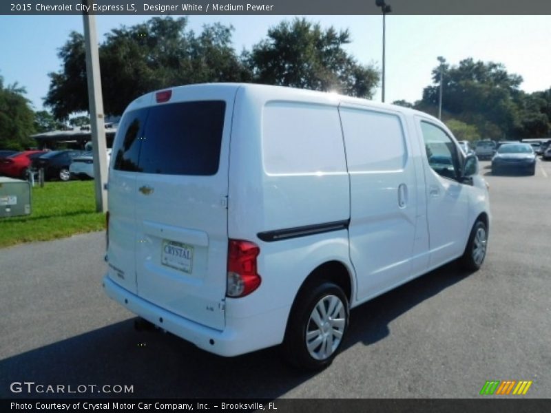 Designer White / Medium Pewter 2015 Chevrolet City Express LS