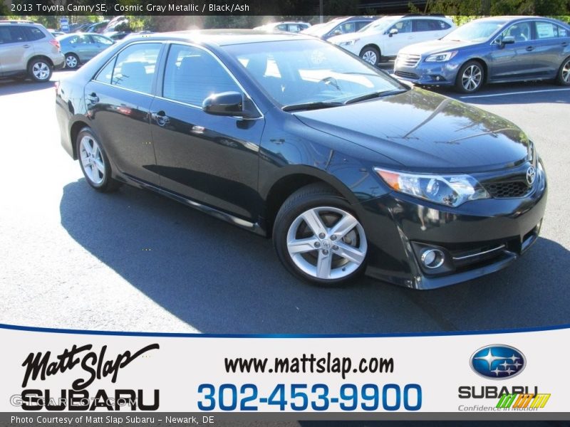 Cosmic Gray Metallic / Black/Ash 2013 Toyota Camry SE