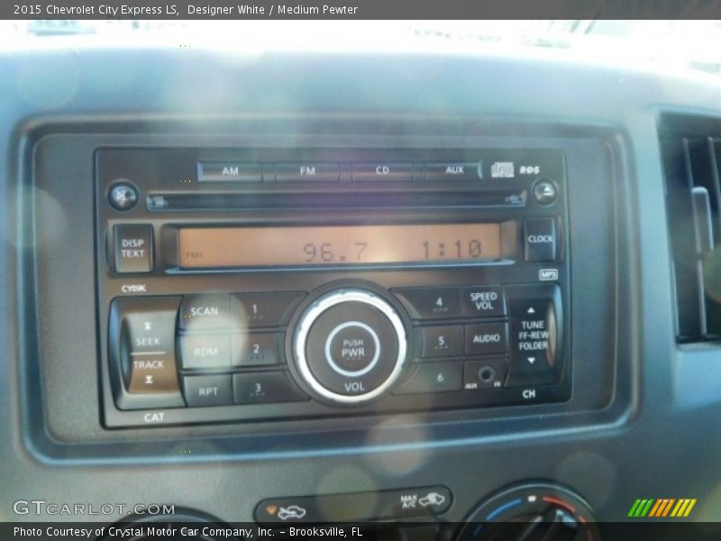 Designer White / Medium Pewter 2015 Chevrolet City Express LS