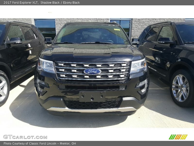 Shadow Black / Ebony Black 2017 Ford Explorer XLT