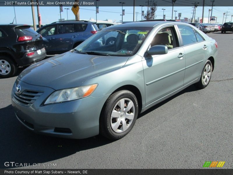 Aloe Green Metallic / Bisque 2007 Toyota Camry LE