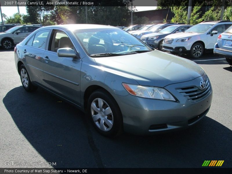 Aloe Green Metallic / Bisque 2007 Toyota Camry LE