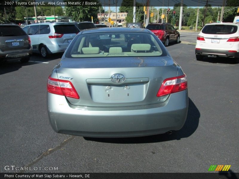 Aloe Green Metallic / Bisque 2007 Toyota Camry LE