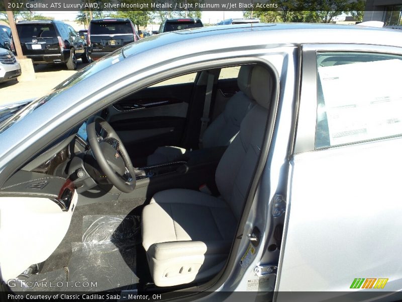 Silver Moonlight Metallic / Light Platinum w/Jet Black Accents 2017 Cadillac ATS Luxury AWD
