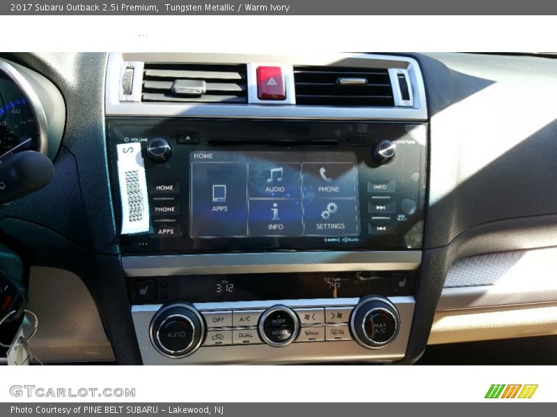 Tungsten Metallic / Warm Ivory 2017 Subaru Outback 2.5i Premium