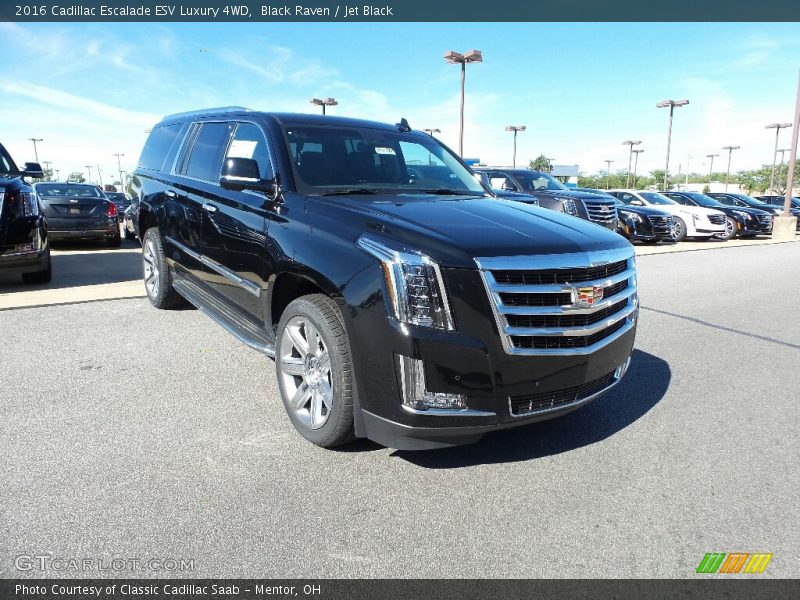 Black Raven / Jet Black 2016 Cadillac Escalade ESV Luxury 4WD