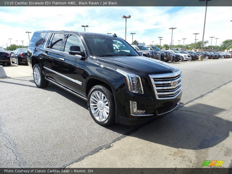 Black Raven / Jet Black 2016 Cadillac Escalade ESV Platinum 4WD
