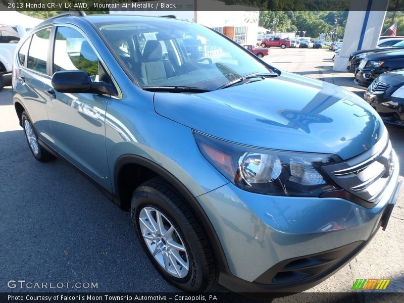 Mountain Air Metallic / Black 2013 Honda CR-V LX AWD