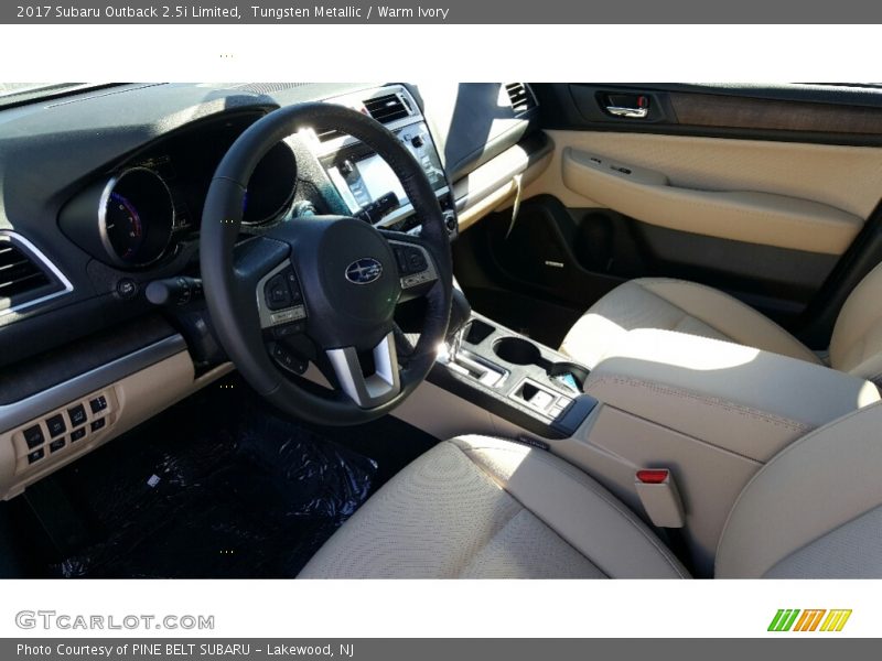 Tungsten Metallic / Warm Ivory 2017 Subaru Outback 2.5i Limited