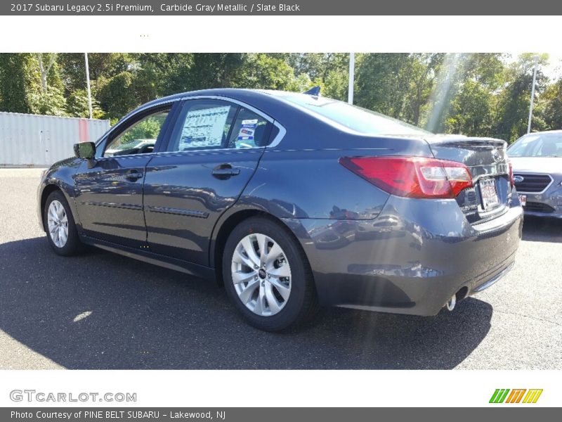 Carbide Gray Metallic / Slate Black 2017 Subaru Legacy 2.5i Premium