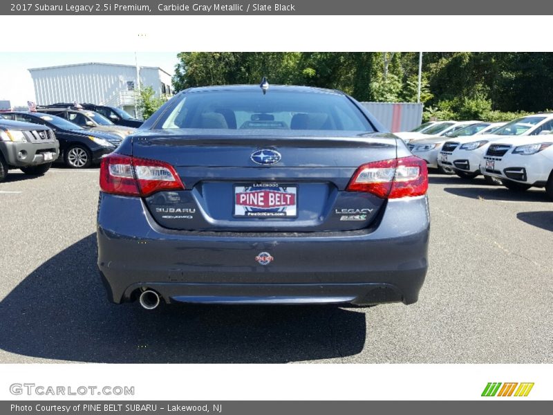 Carbide Gray Metallic / Slate Black 2017 Subaru Legacy 2.5i Premium