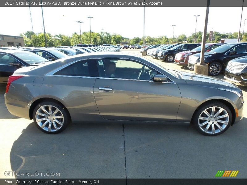 Bronze Dune Metallic / Kona Brown w/Jet Black Accents 2017 Cadillac ATS Luxury AWD